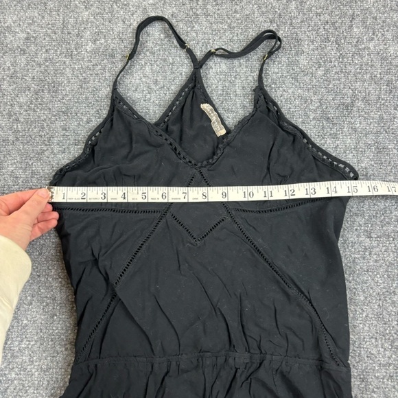 NAKED PRINCESS Women’s Black Tank Top Racerback Romper size: Medium - Picture 6 of 10